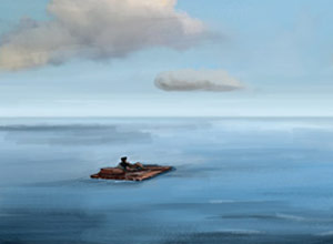 sorrow alone sea raft